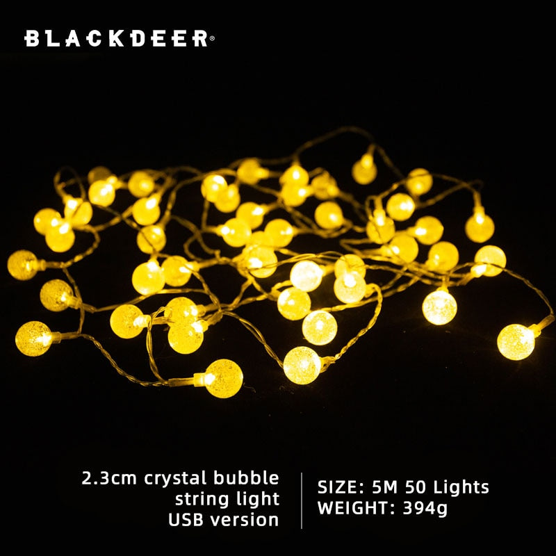 BLACKDEER Solar String Lights