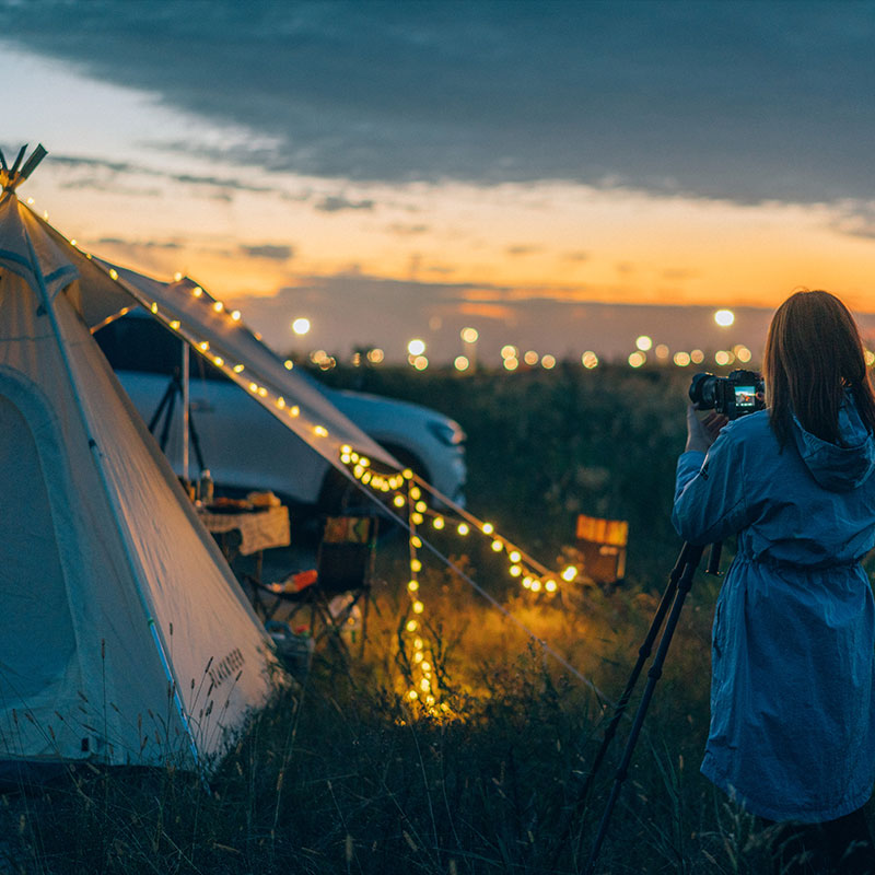 BLACKDEER Solar String Lights