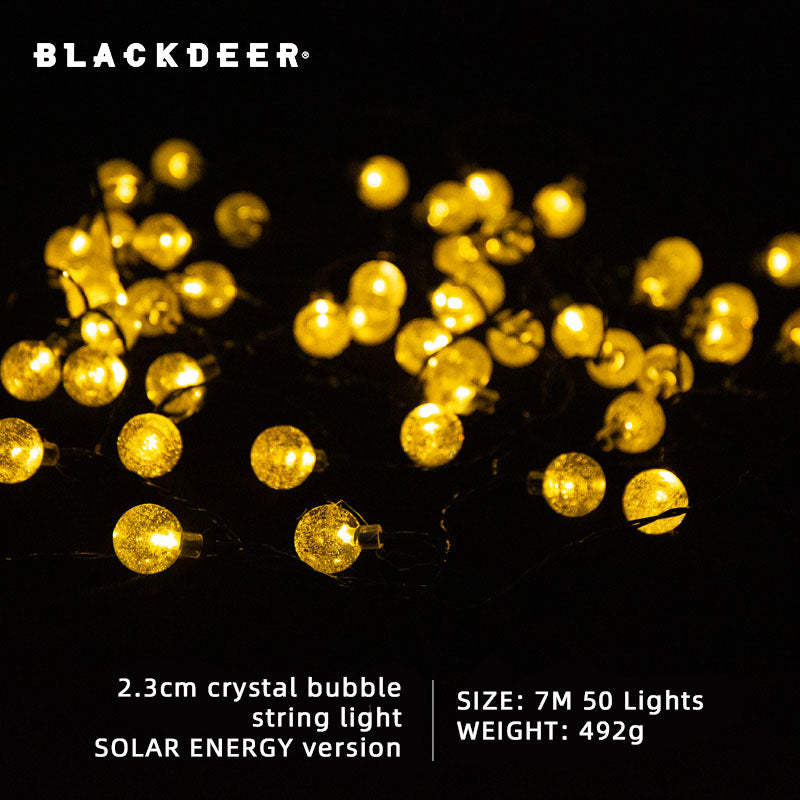 BLACKDEER Solar String Lights