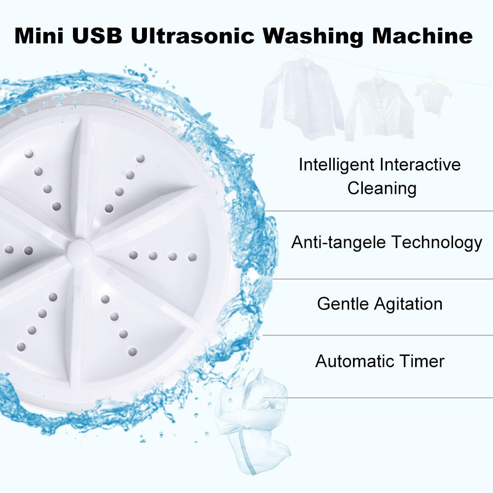 2 in 1 Mini Portable Washing Machine With USB