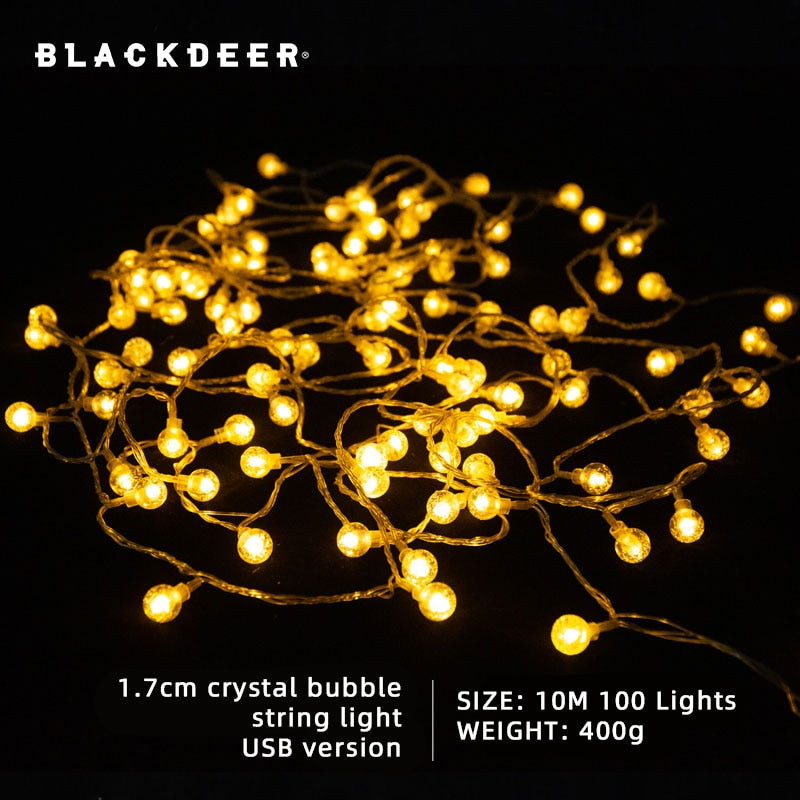 BLACKDEER Solar String Lights