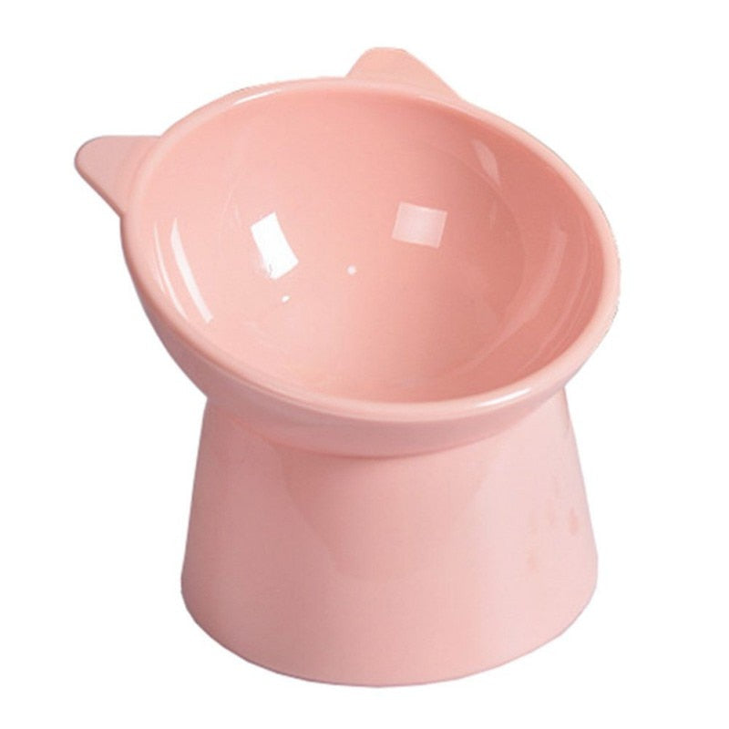 45°Neck Protector Cat Bowl High Foot Dog Bowl Cat Food Water Bowl