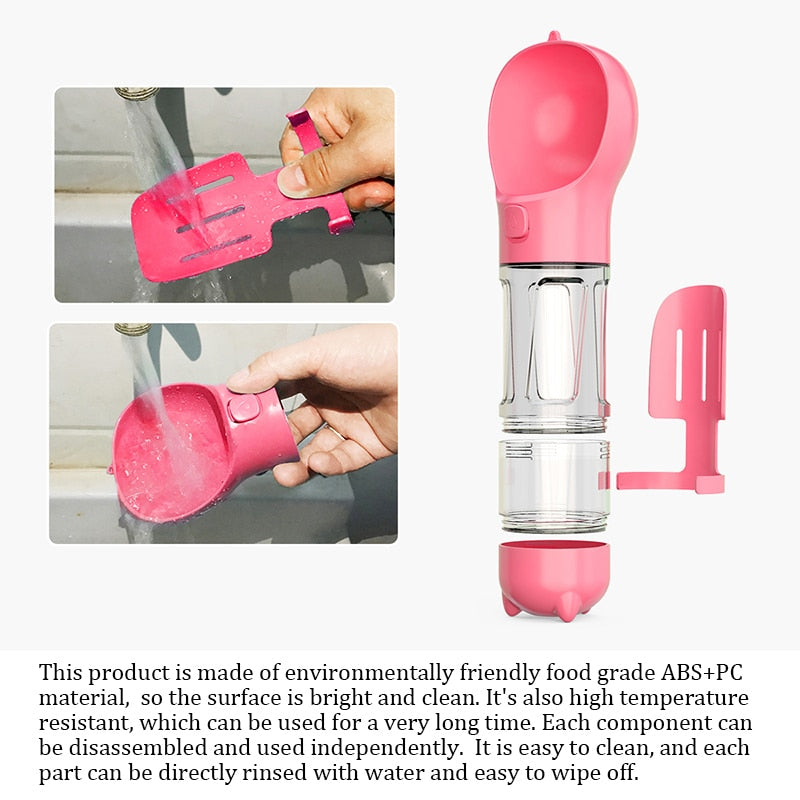 Portable Multifunction dog water bottle